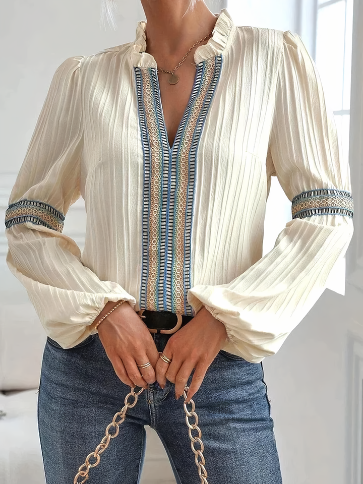 Women's Margot Elegant Lace Blouse - Timeless Elegance