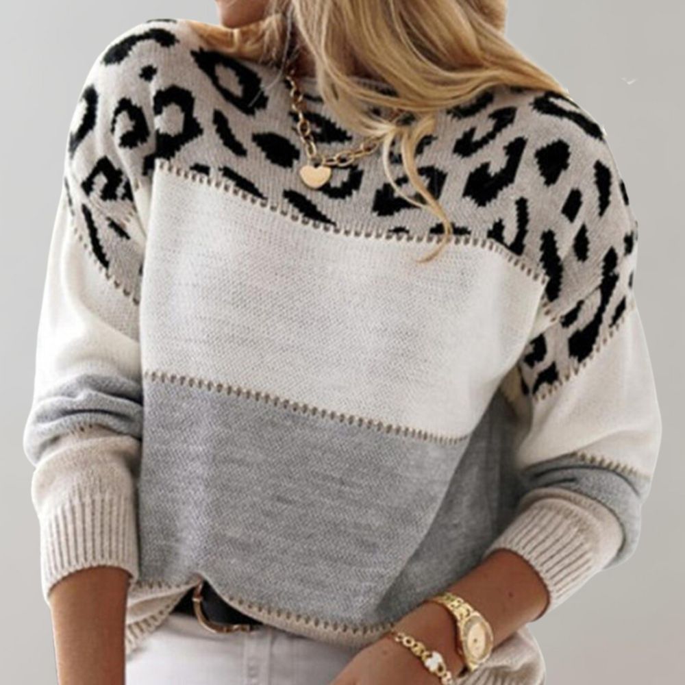Women's Patterned Sweater - Cozy & Chic Everyday Style