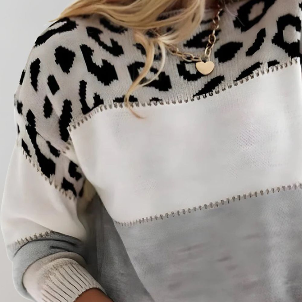Women's Patterned Sweater - Cozy & Chic Everyday Style