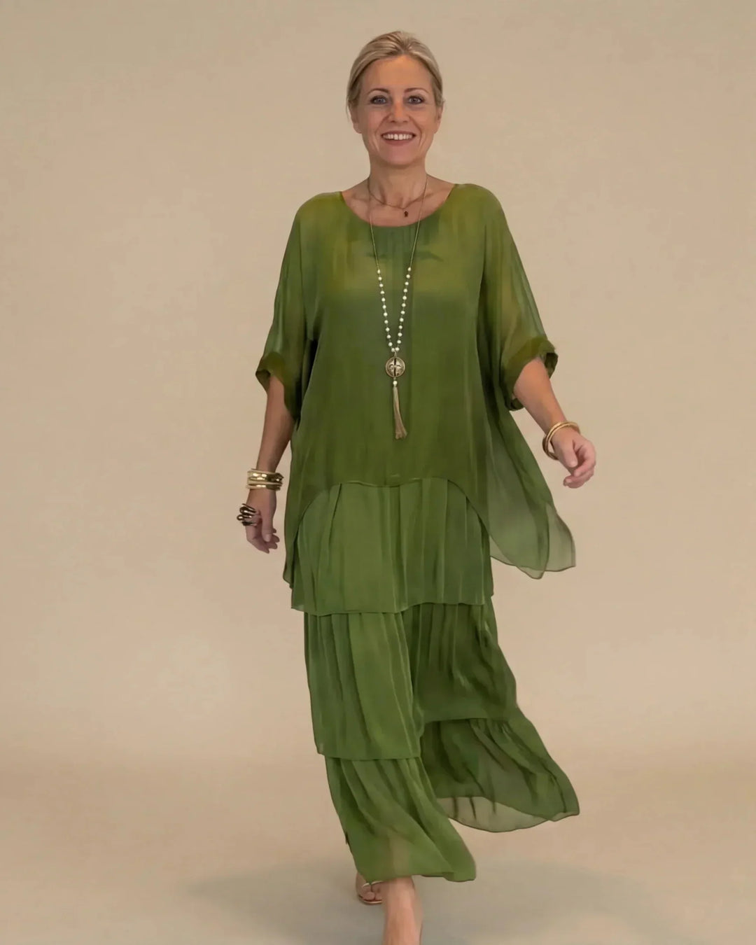 Women's Laura Flowing Long Maxi Dress - Elegant & Artful
