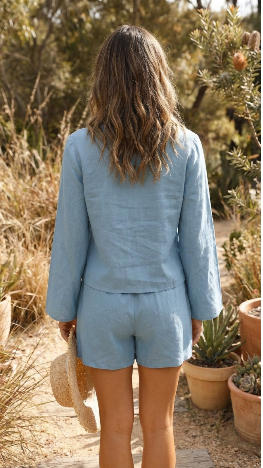 Women's Tie Front Matching Set - Effortless Warm-Weather Style
