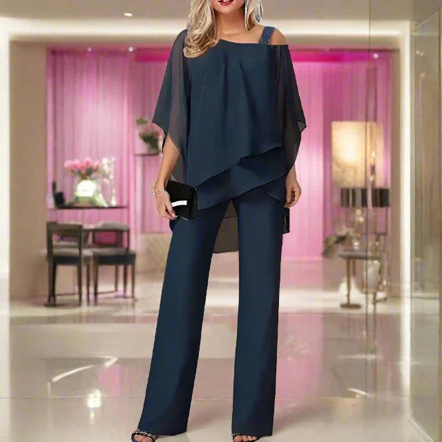 Women's Elegant Flowy Two-Piece Set - Perfect for Parties