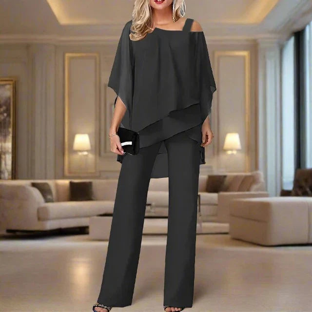 Women's Elegant Flowy Two-Piece Set - Perfect for Parties