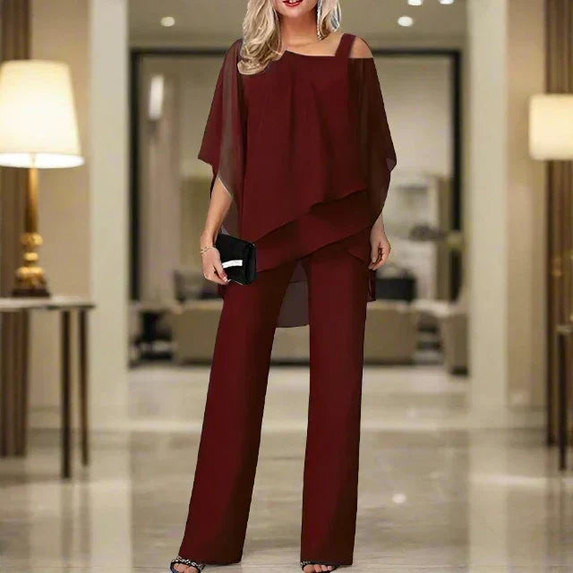 Women's Elegant Flowy Two-Piece Set - Perfect for Parties
