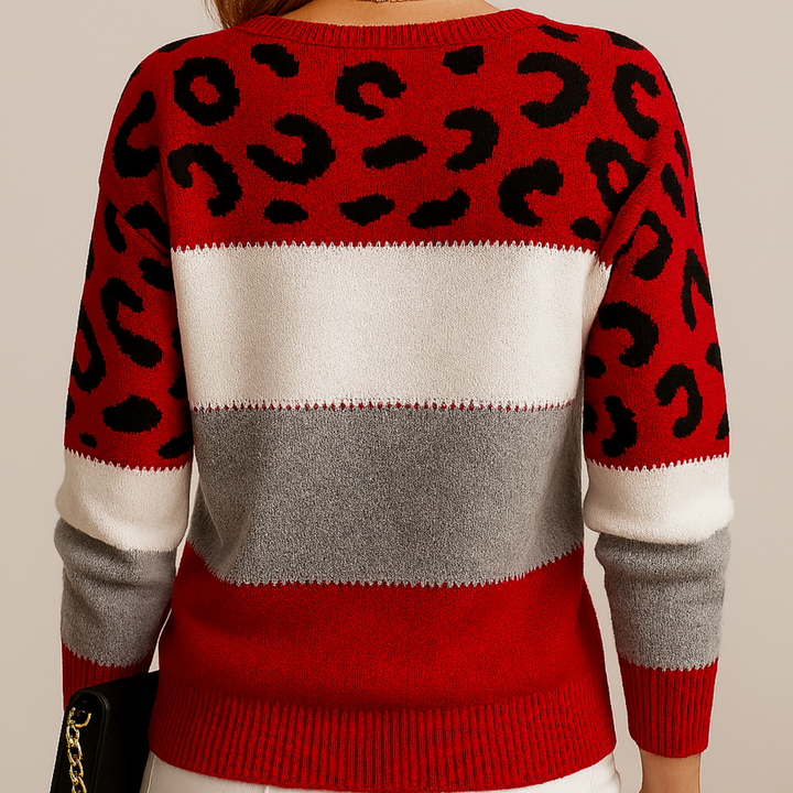 Women's Patterned Sweater - Cozy & Chic Everyday Style