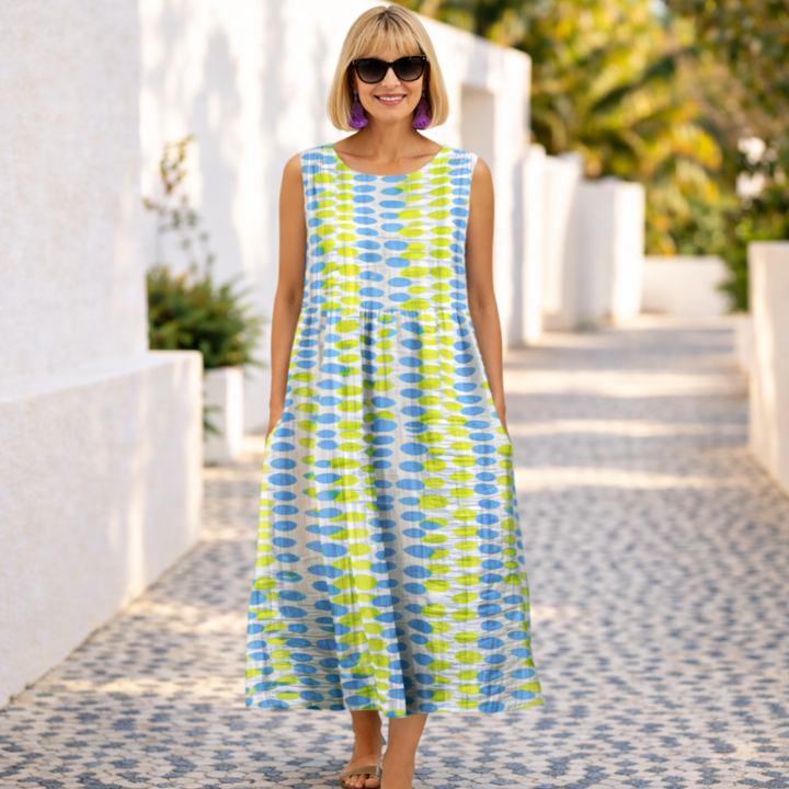 Women's Lightweight Midi Dress - Effortless Comfort