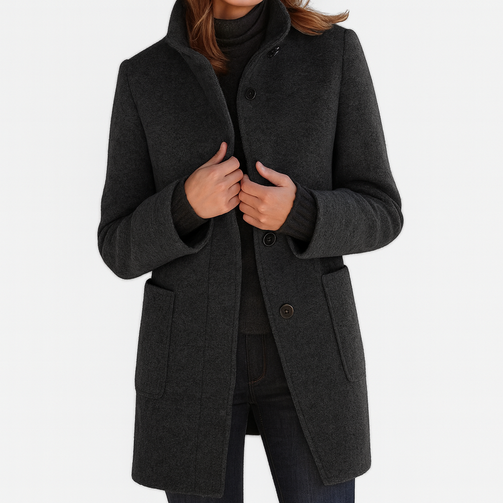 Women's Elegant & Timeless Coat - Classic Silhouette, Daily Wear