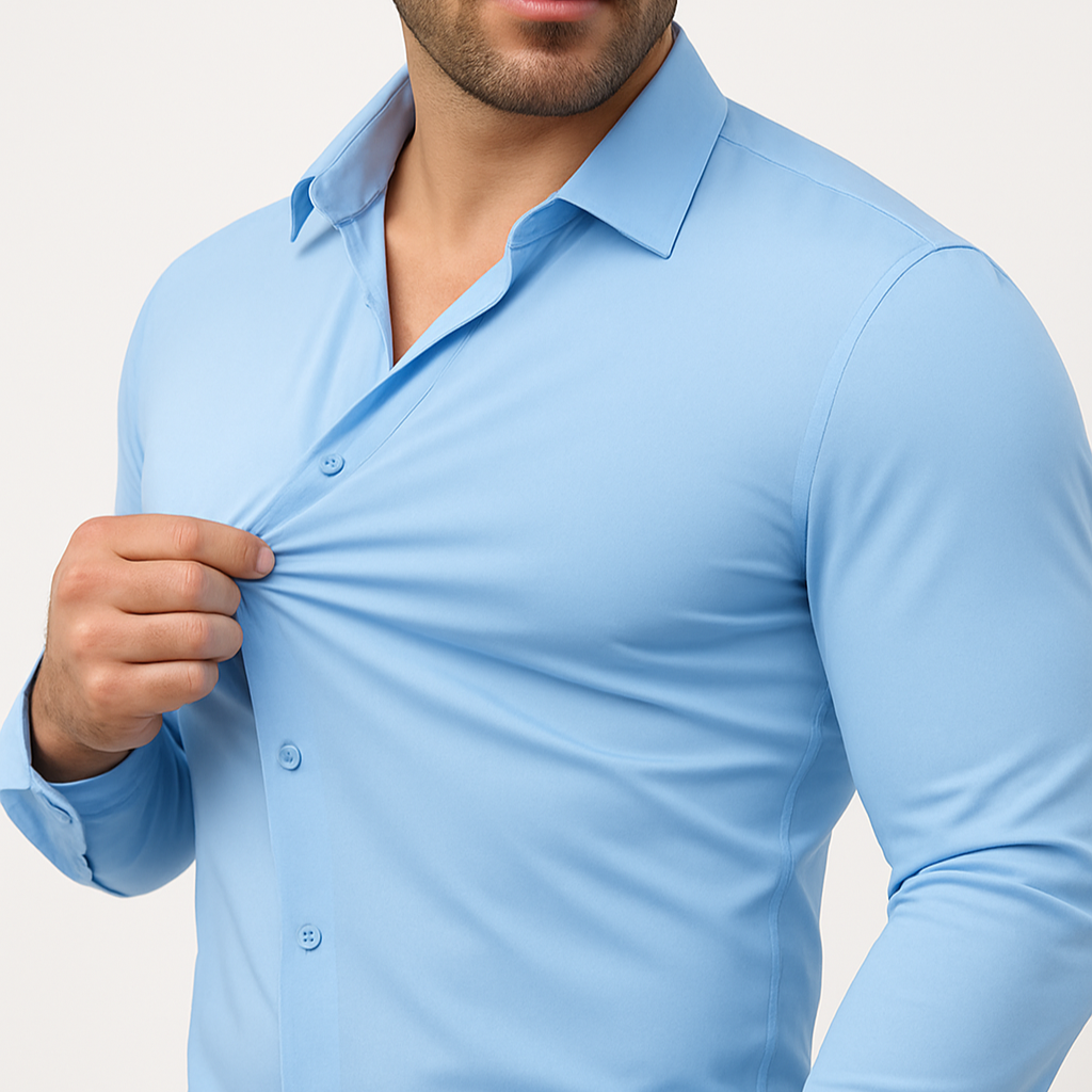 Men's Stretch Dress Shirt - Comfortable & Polished