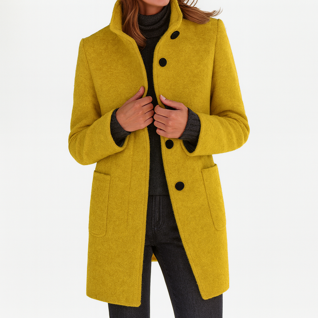 Women's Elegant & Timeless Coat - Classic Silhouette, Daily Wear