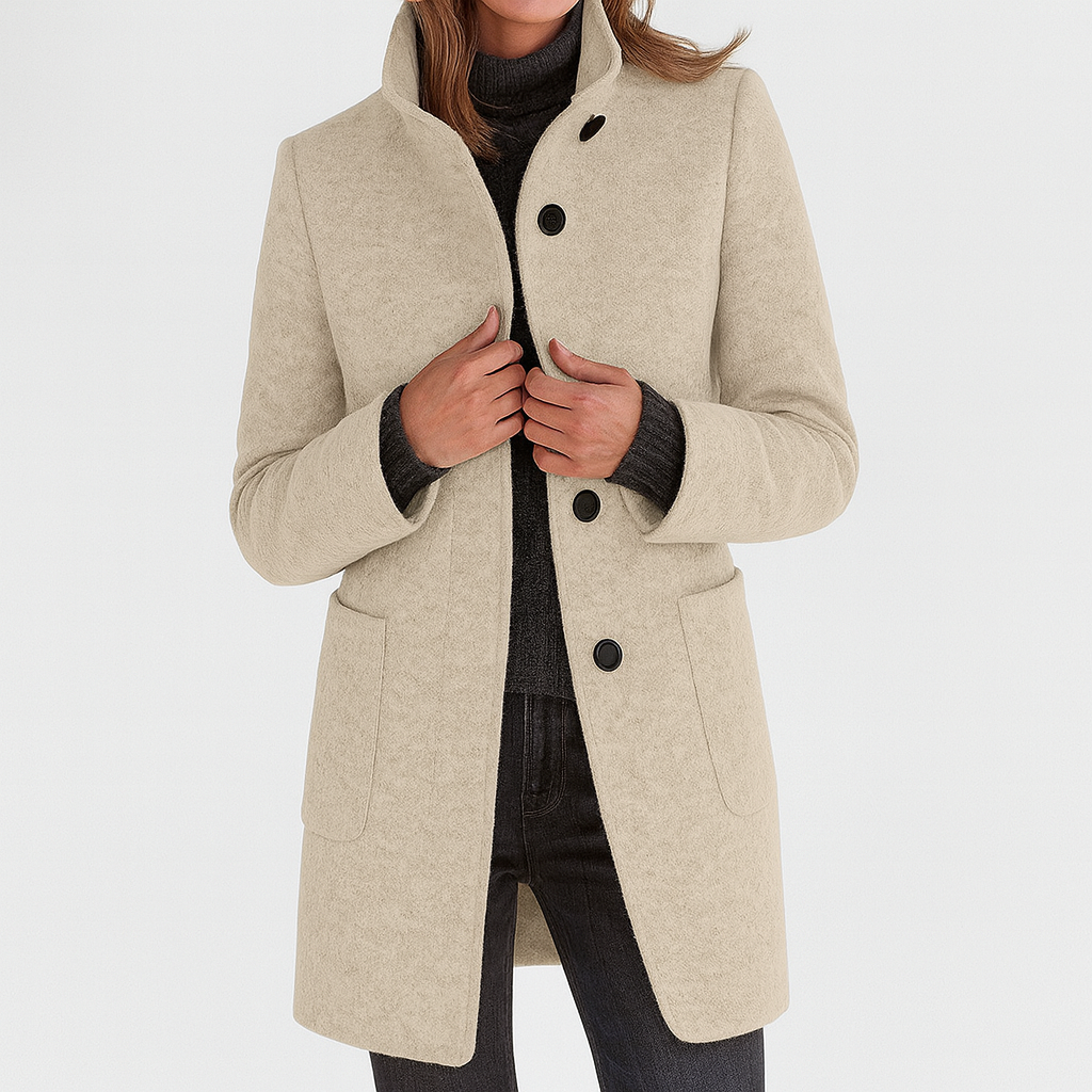 Women's Elegant & Timeless Coat - Classic Silhouette, Daily Wear