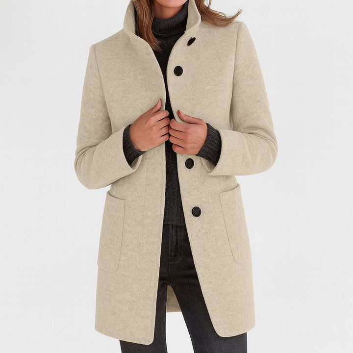 Women's Elegant & Timeless Coat - Classic Silhouette, Daily Wear