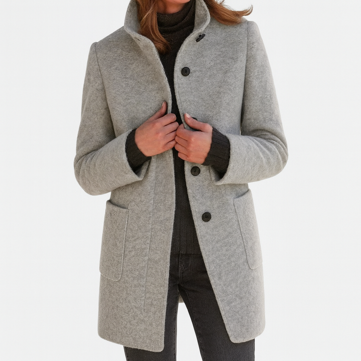 Women's Elegant & Timeless Coat - Classic Silhouette, Daily Wear
