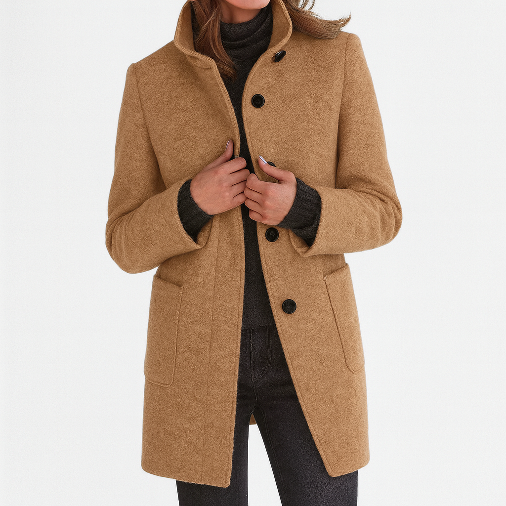 Women's Elegant & Timeless Coat - Classic Silhouette, Daily Wear