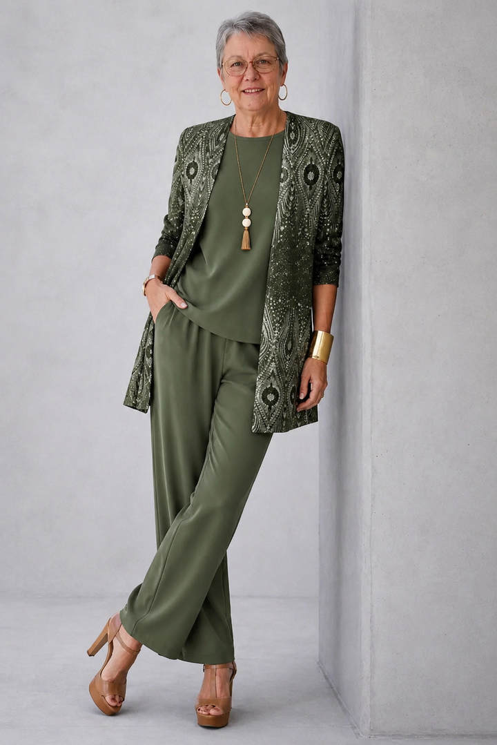 Women's Hanna Classic Elegance Three-Piece Set - Everyday Polished