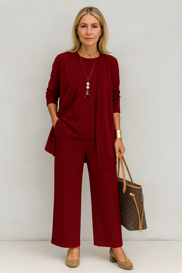 Women's Elegant 3-Piece Set - Versatile Occasion Wear