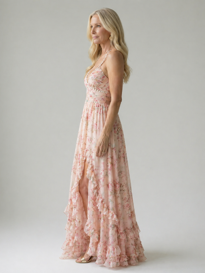 Women's Elegant Woven Dress - Timeless Sophistication