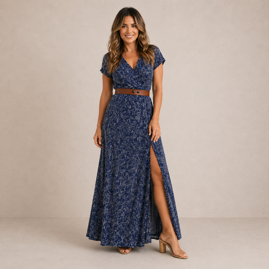 Women's Boho-Print Maxi Dress - Effortless Summer Style
