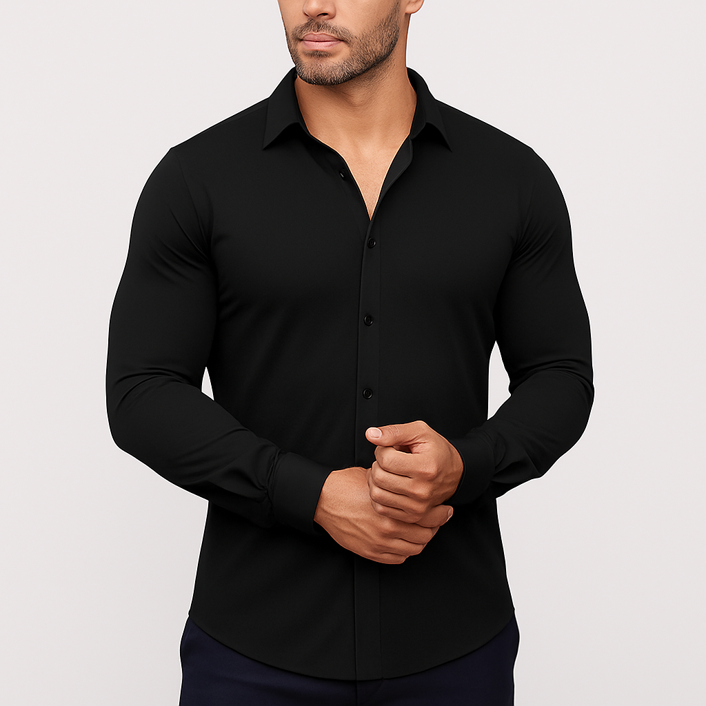 Men's Stretch Dress Shirt - Comfortable & Polished