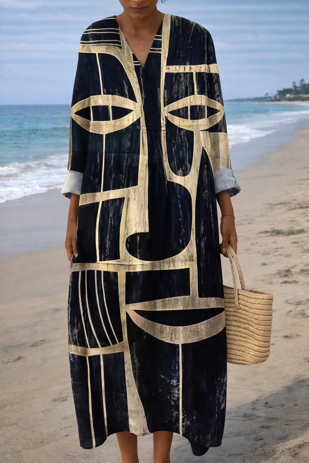 Women's Prism Print Dress - Flattering Everyday Style