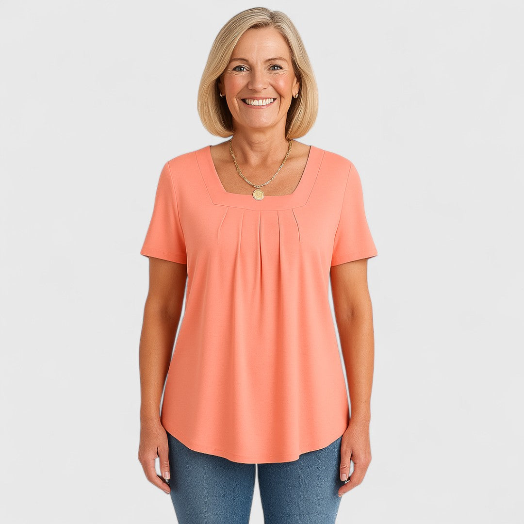 Women's Pleated Blouse - Effortless Elegance for Everyday
