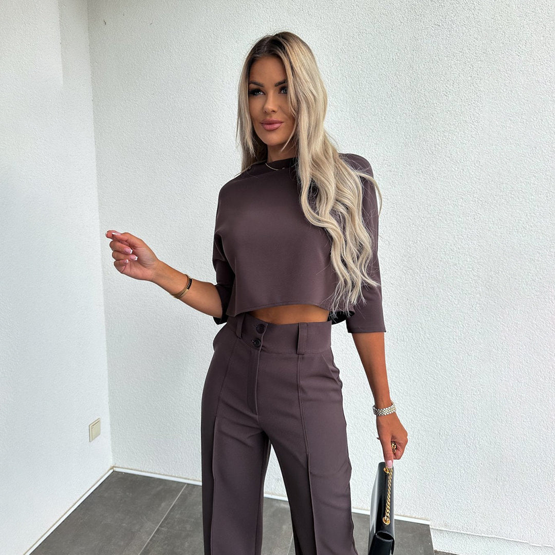Women's Nora Two-Piece Set - Effortless Autumn Elegance