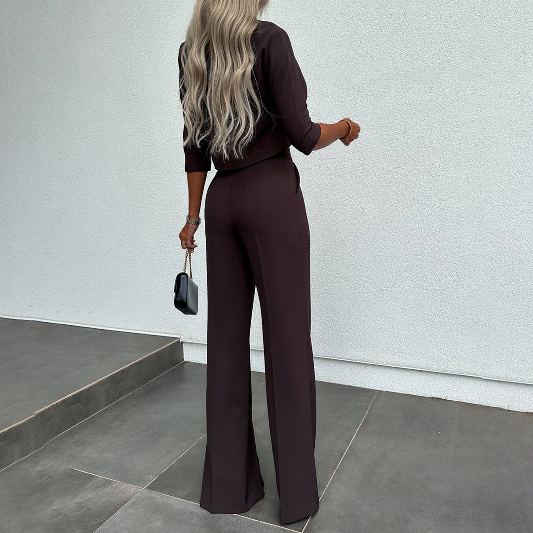 Women's Nora Two-Piece Set - Effortless Autumn Elegance