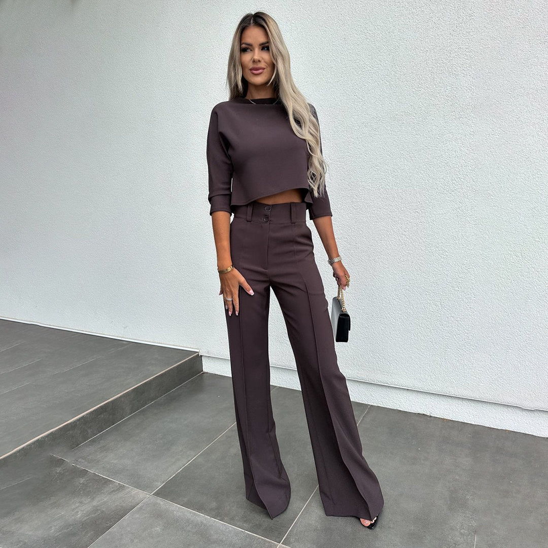 Women's Nora Two-Piece Set - Effortless Autumn Elegance