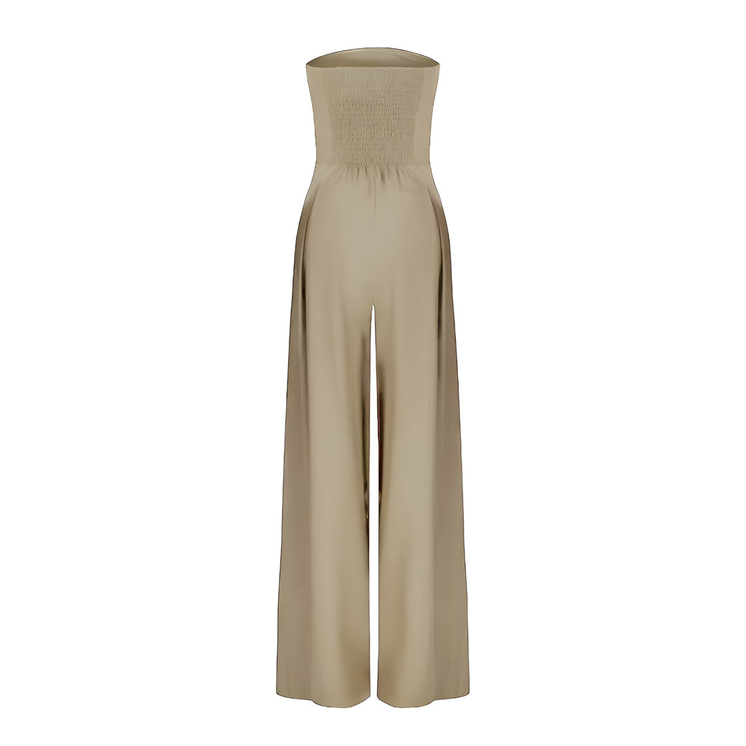 Women's Sienna Strapless Jumpsuit - Elegant Evening Wide Leg