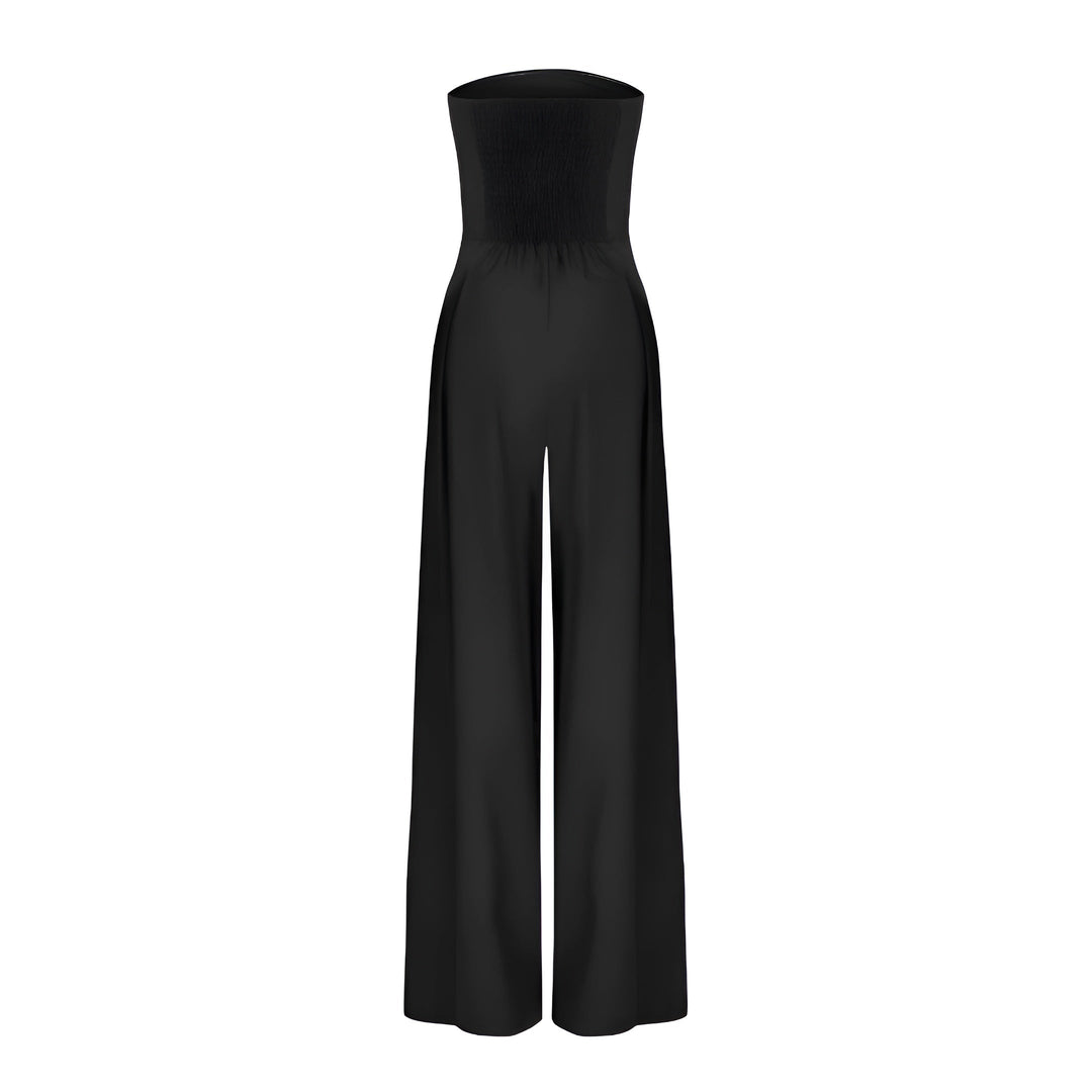 Women's Sienna Strapless Jumpsuit - Elegant Evening Wide Leg