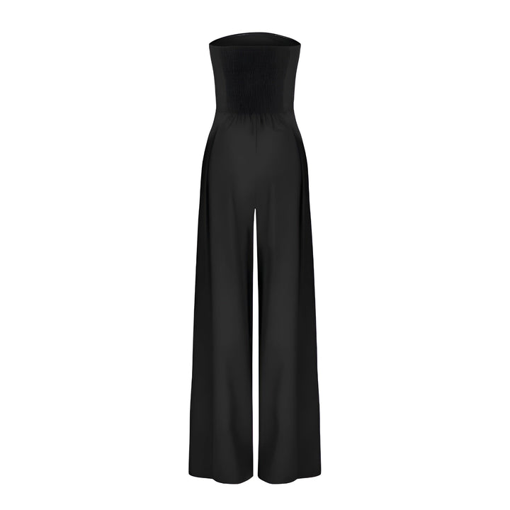Women's Sienna Strapless Jumpsuit - Elegant Evening Wide Leg