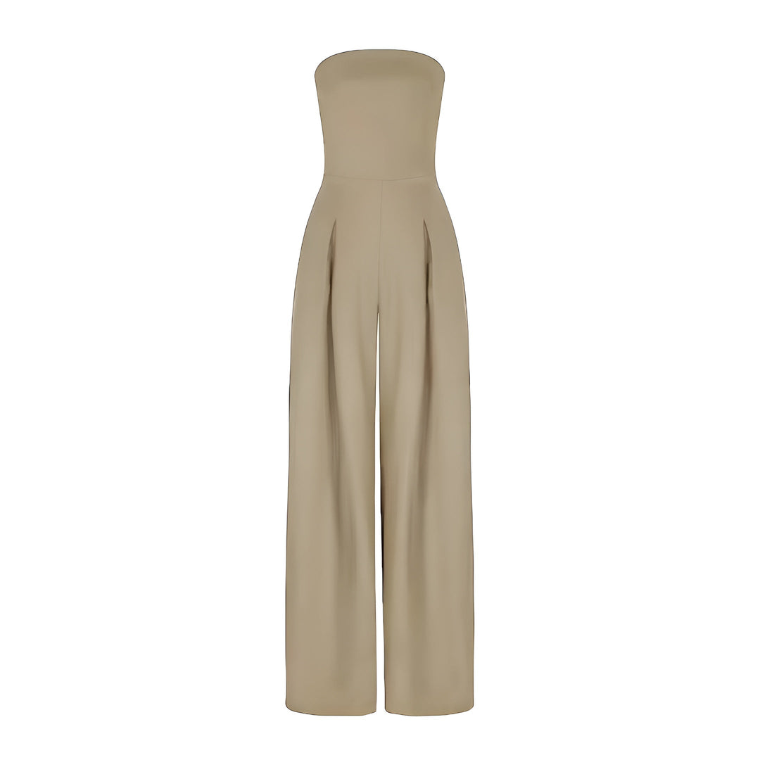 Women's Sienna Strapless Jumpsuit - Elegant Evening Wide Leg