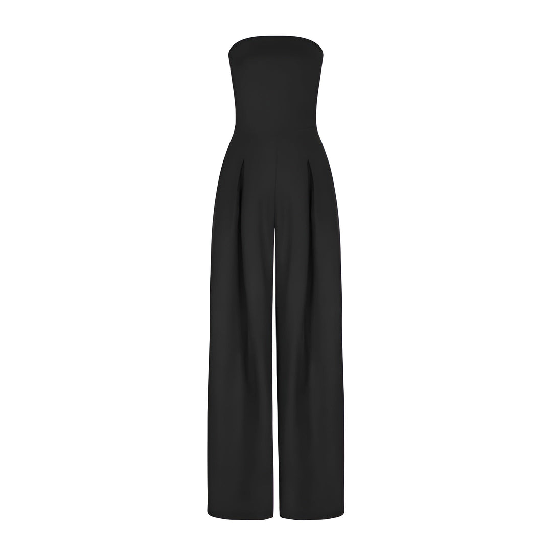 Women's Sienna Strapless Jumpsuit - Elegant Evening Wide Leg