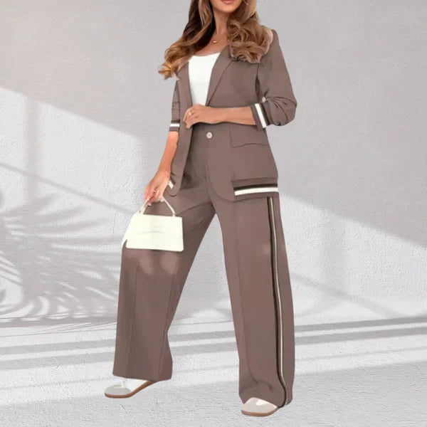 Women's Casual Two-Piece Outfit Set - Effortless Chic Look