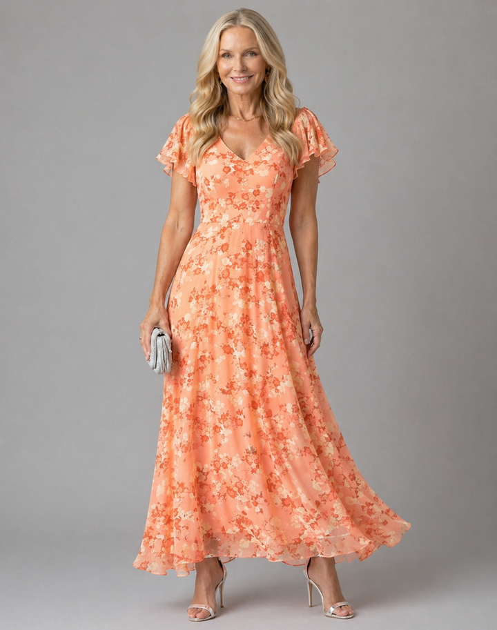 Women's Glamorous Belly-Covering Dress - Flattering and Confident