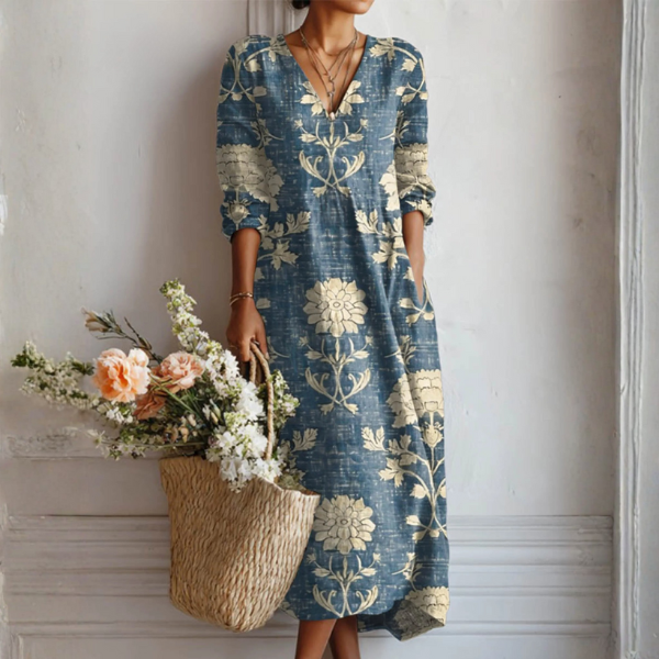 Women's Playful Linen Dress - Effortless Summer Style