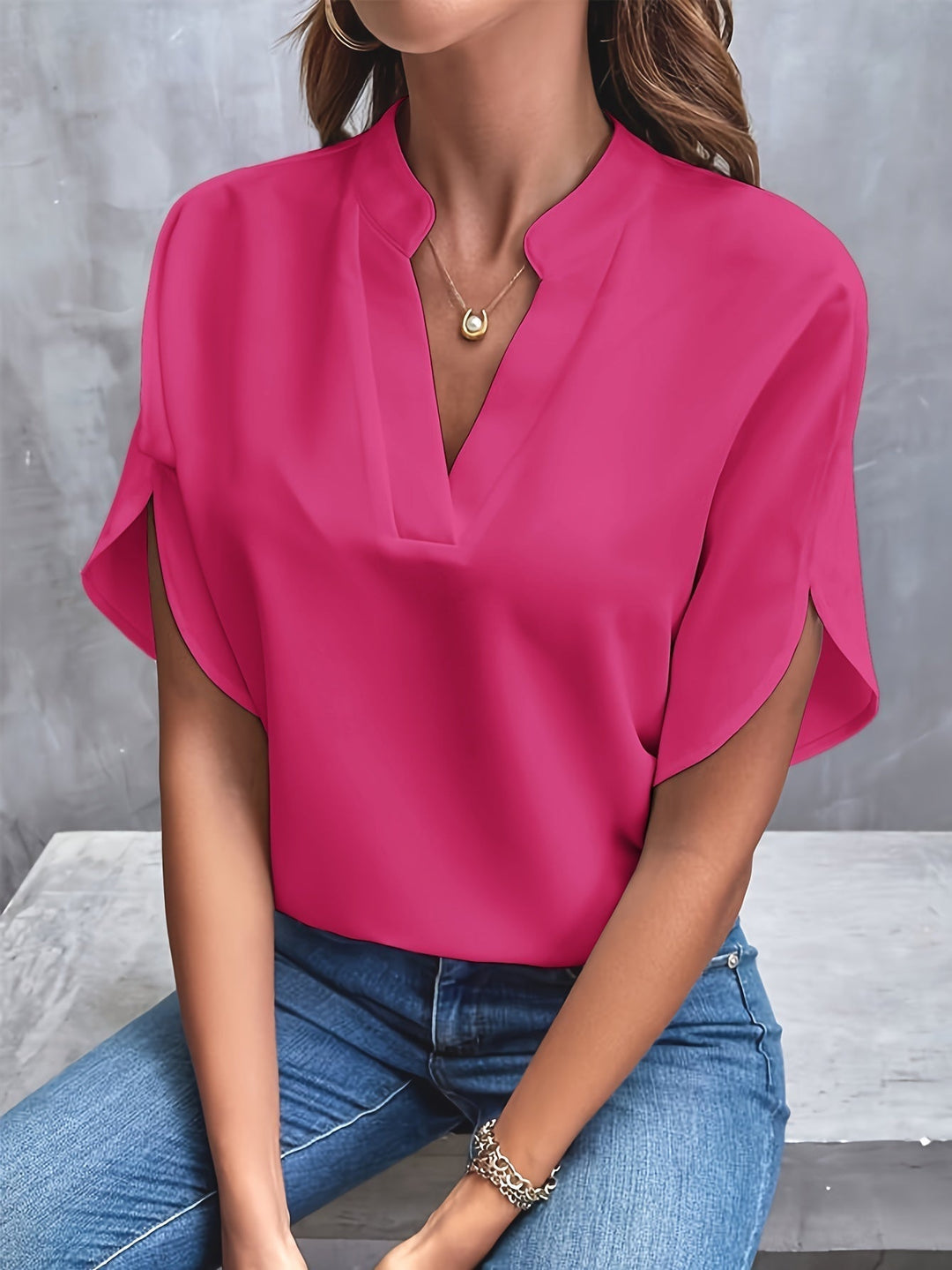 Women's Classic Elegant Blouse - Everyday Sophistication