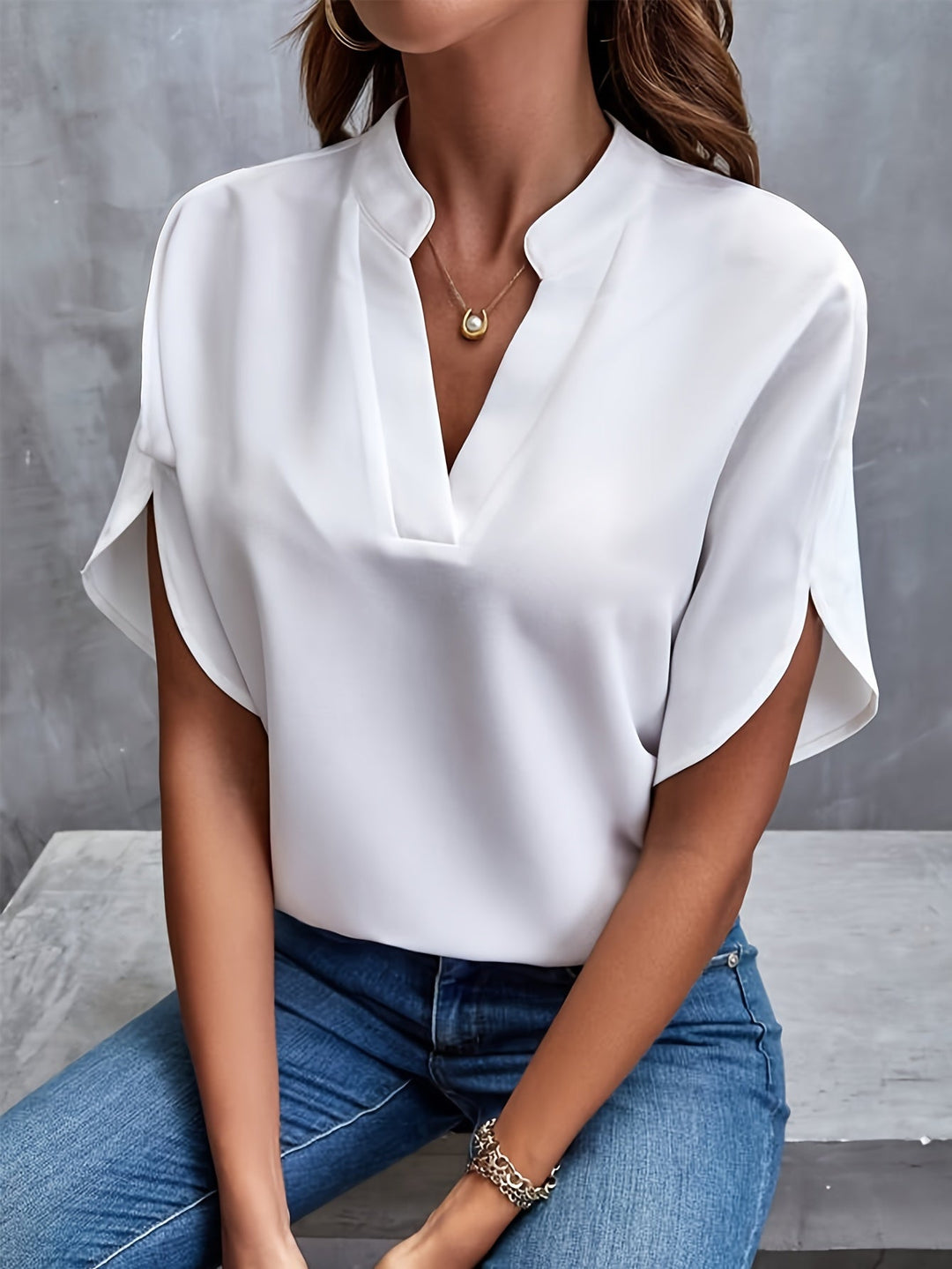 Women's Classic Elegant Blouse - Everyday Sophistication