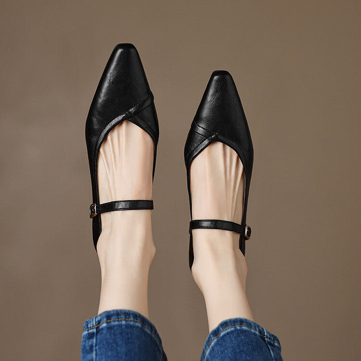 Women's Avery Pointed Toe Mary Jane Flats – Sleek & Comfortable