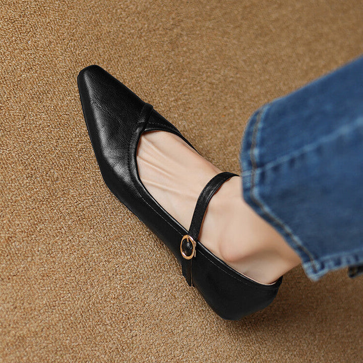 Women's Avery Pointed Toe Mary Jane Flats – Sleek & Comfortable
