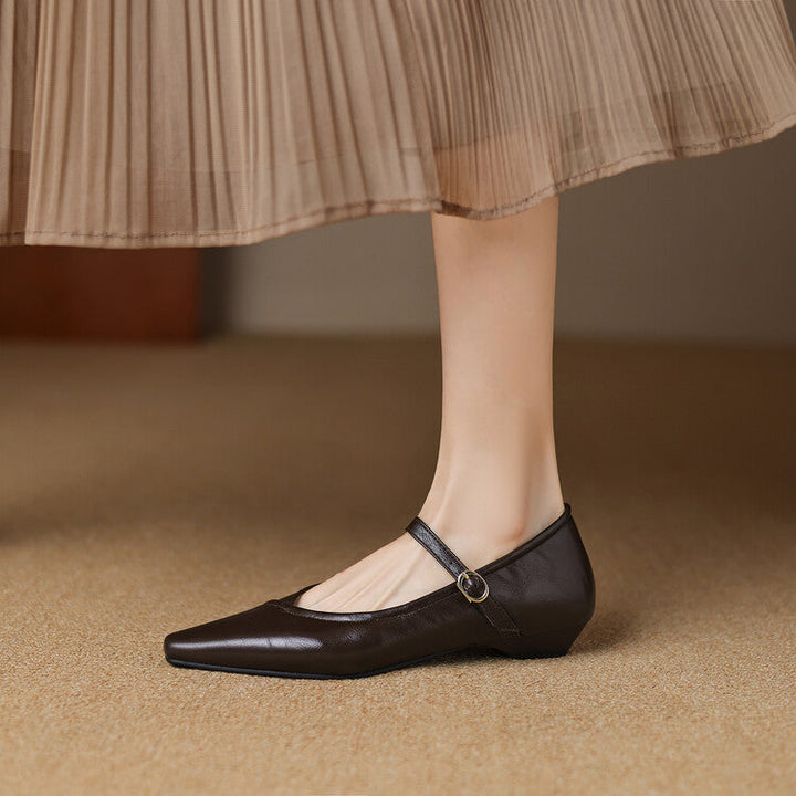 Women's Avery Pointed Toe Mary Jane Flats – Sleek & Comfortable