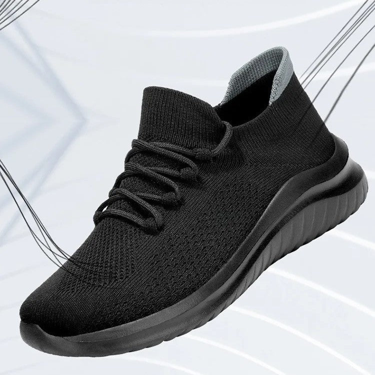 Men's Knit Mesh Trainers – Cushioned Everyday Walking Shoes