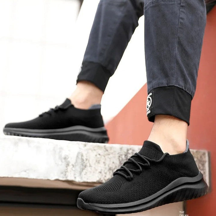 Men's Knit Mesh Trainers – Cushioned Everyday Walking Shoes