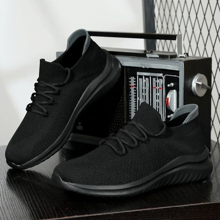 Men's Knit Mesh Trainers – Cushioned Everyday Walking Shoes