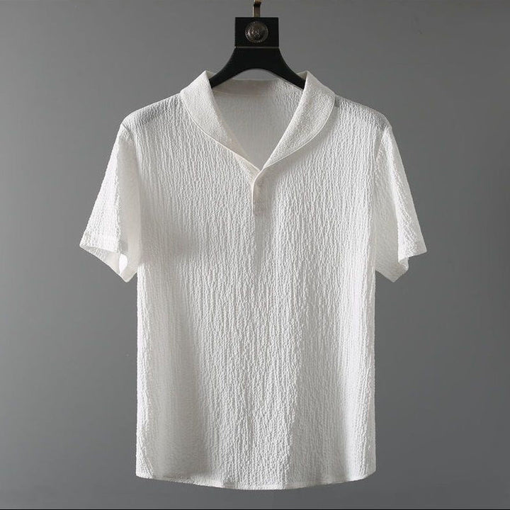 Men's Linen Set – Short-Sleeve Shirt & Trousers Summer Co-ord