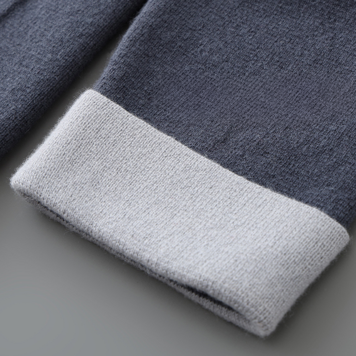Men's Cashmere Cardigan - Stand Collar Knit Jumper Layer