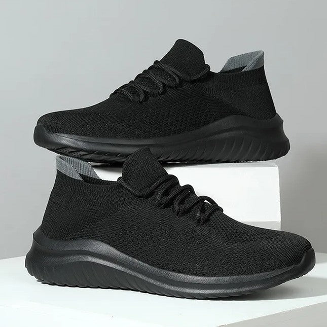 Men's Knit Mesh Trainers – Cushioned Everyday Walking Shoes