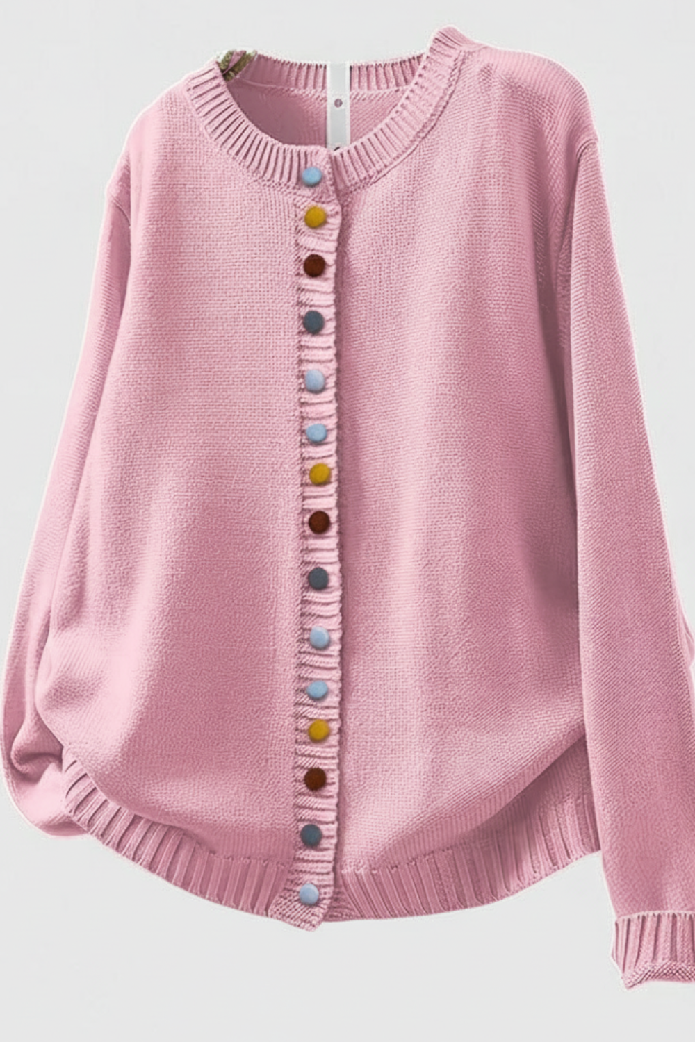 Women's Knit Whimsical Button Cardigan - Playful Everyday Layer