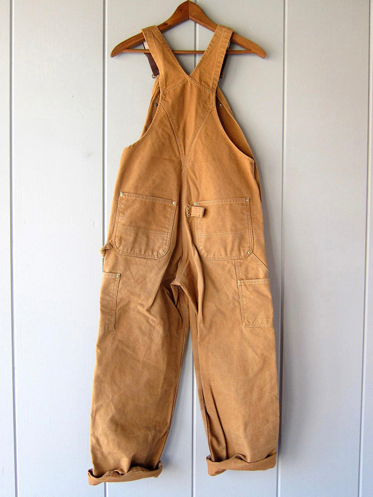 Women's Canvas Jumpsuit - Stylish Utility for All Seasons