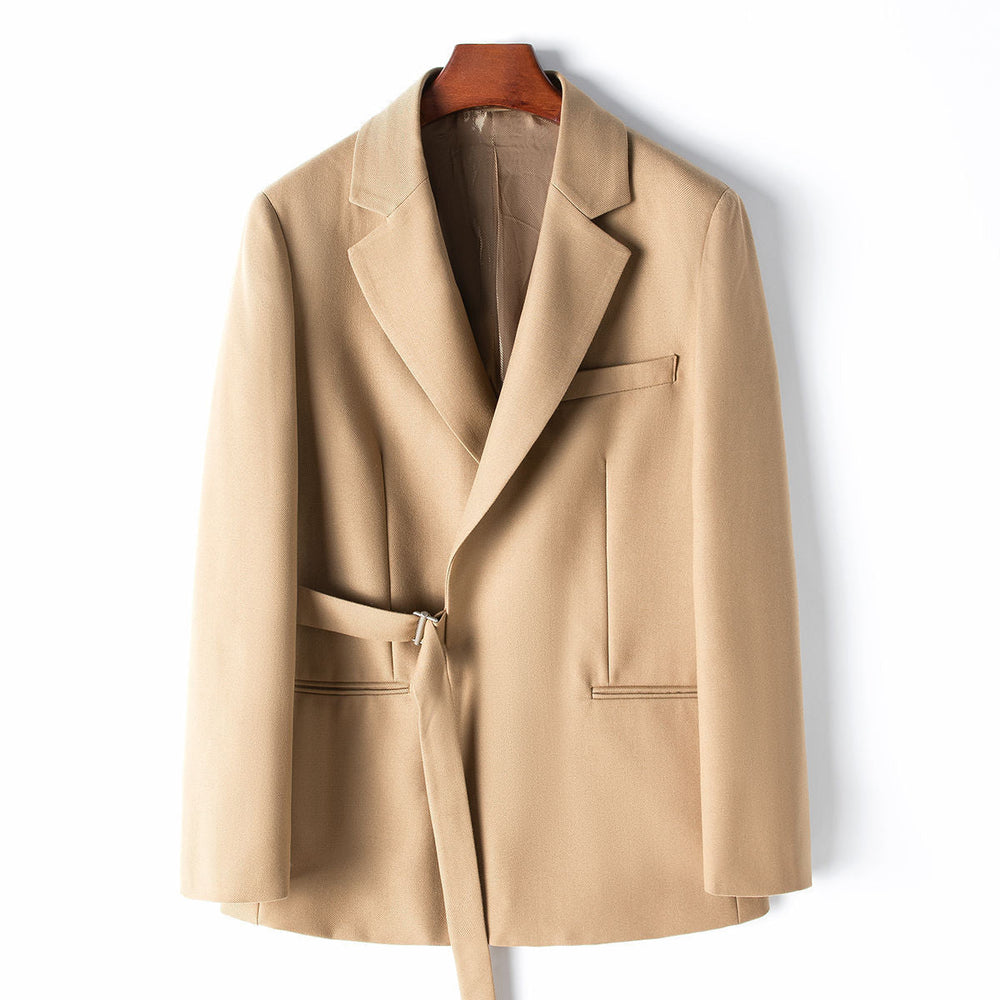 Women's Silken Belted Blazer – Fluid Drape for Day to Evening