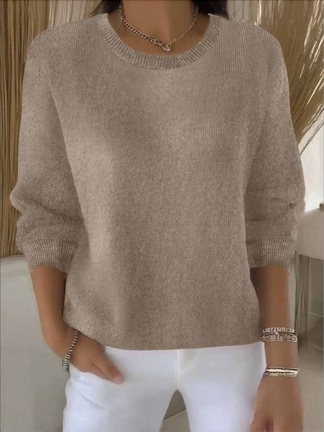 Women's Cozy Knit Sweater - Everyday Layering Essential